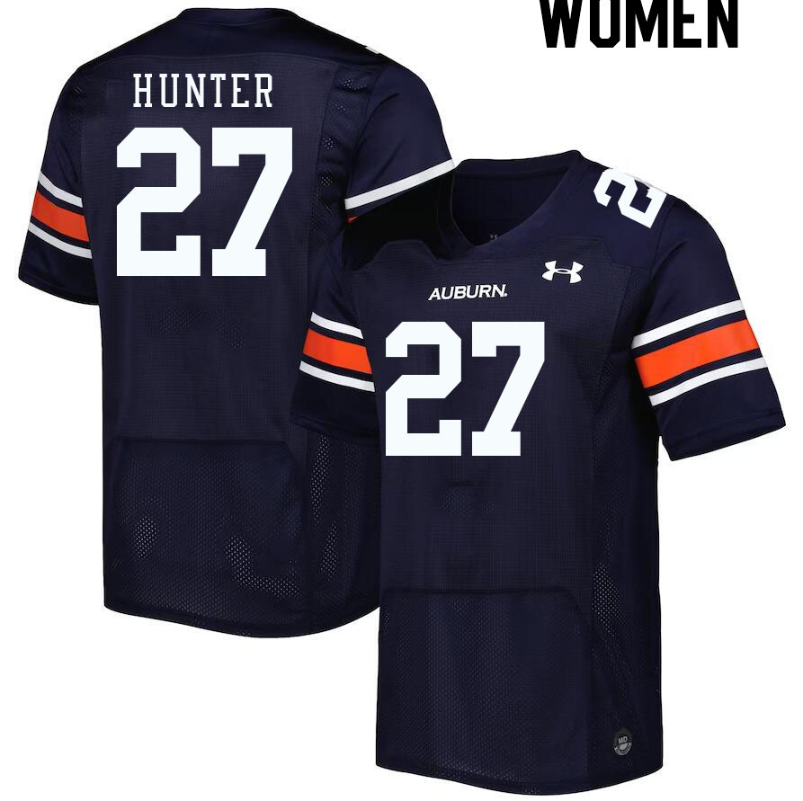 Women's Auburn Tigers #27 Jarquez Hunter Navy 2023 College Stitched Football Jersey